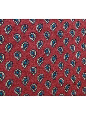 Manes Fabrics Co. Cotton Paisley Red Fabric 1/2 yard x 42" Quilting Sewing